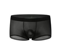 Calecon Homme Boxer - Caleçon Court Homme en Soie Glacée Classique Confortable Léger Respirant à Séchage Rapide pour Tous Les Jours