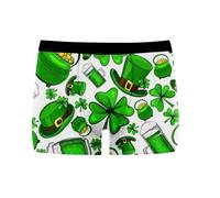 Calecon Homme Boxer Hommes Caleçon Hommes I Shenanigans drôle St Day Saint Paddy Graphique sous-vêtements Style Deux (Mint Green, XXL)