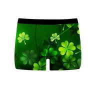 Calecon Homme Boxer Hommes Caleçon Hommes I Shenanigans drôle St Day Saint Paddy Graphique sous-vêtements Style Deux (Green, XL)