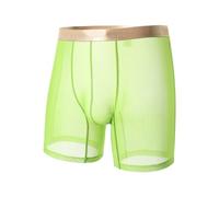 Calecon Homme Boxer - sous-vêtements Homme Longs en Maille Respirante Confortable Élastique pour Tous Les Jours et Saisons avec Ceinture Douce