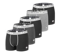 Caleçon Homme Coton, Boxer Homme, Hypoallergénique, Confortable (Lot de 5), Gris Taille M