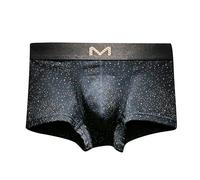 CaleçOn Homme Humoristique,Calcon Homme,sous-vêtements pour Hommes Coton Respirant Short léger à Motif étoile Design Estival Moderne Confort Durable Coupe adaptée (Navy, XXL)