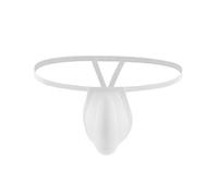 Calecon Homme Humour-sous-vêtements Sexy pour Hommes, Bonnet en Forme de U, rondelle en Forme de T, Charme KTV, Nouveaux Points forts de la, Short Sexy (White, XL)