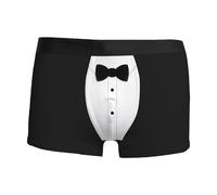 Caleçon Homme Père Noël, Boxer Coton Fantaisie Personnalisé, Pas Cher, Saint Valentin, Rouge, Cadeau Noël Drôle