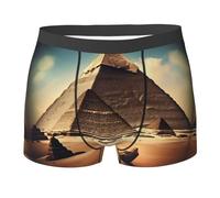 Calecon Homme Rêver des Pyramides De Khéops (Imprimé) Boxer Homme avec Ceinture Élastique Confortable Trunk pour Hommes Sports Boxers,S