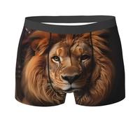 Caleçon Le Regard du Lion Doux Boxers pour Homme Anti Frottement Caleçon Boxeur M