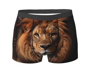 Caleçon Le Regard du Lion Doux Boxers pour Homme Anti Frottement Caleçon Boxeur XXL