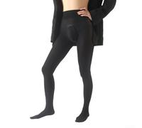 Caleçon long thermique taille haute pour homme, collant confortable pour temps froid (gaine fermée pour homme, noir)