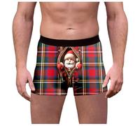 Calecon Noel Homme Boxer De Humour Caleçon Drole Humoristique Pere Lot Calecons Hommes Coton Tenue Sexy Personnalisé Personnalise sous Vetement Coffret Calson pour Rigolo Caleçons Noël Boxers Homme.