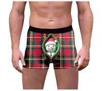 Calecon Noel Homme Boxer Drole Lot Fantaisie Calcon Personnalise Humoristique Rigolo Caleçons Coton Coffret Boxers pour Pere Caleçon Humour Short Personnalisé De Homme. Noël Personnalisable Calecons