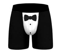 Calecon Noël Homme Drôles Impression 3D Boxer Slips Boxeurs Moche Christmas Motif Vacances arbre de Noël Shorts Caleçons sous-vêtements Drole Cadeau Caleçon de Nouveauté Jaune Bleu Foncé Vin l 3xl m