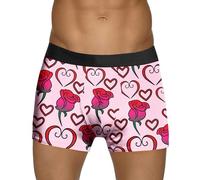 Calecon Personnalise Homme Saint-Valentin Boxer Nouveauté Modèle Drôles sous-vêtements Coton Pas Cher Rigolo Cadeaux d'anniversaire Vetement Caleçon Homme Personnalisé Cadeau (XL)