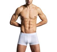 Caleçon pour homme - Boxer rétro pour homme - Long - Sans ouverture - Taille basse - Couleur unie - Léger et respirant - Sous-vêtements doux et confortables