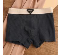 Caleçon pour homme mélangé avec sensation de soie glacée et réponse à séchage rapide en nylon élasthanne pour un mouvement naturel (L bleu)