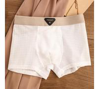 Caleçon pour homme mélangé avec sensation de soie glacée et réponse à séchage rapide en nylon élasthanne pour un mouvement naturel (taille L, blanc)