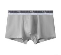 Caleçon respirant pour homme avec séchage rapide et coton doux pour une vie active (M Gris clair)
