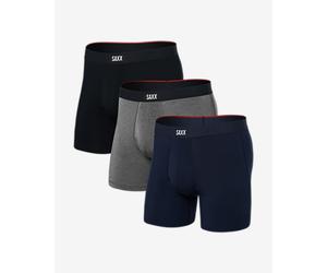 Caleçon SAXX Vibe XTRA Brief Fly noir bleu gris (3 unités) - XXL