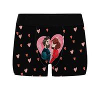 Calecon St Valentin Homme Boxer Homme Motif Amour Sous Vetement Personnalisé Caleçons Jockstrap Sexy Nouveauté Petit String Micro Slip Calecon Drole pour Cadeaux Saint Valentin Original Cadeau Rigolo