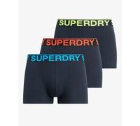 Superdry M3110450b Trunk Boxers 3 Units Bleu 2XL Homme