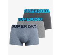 Superdry Boxers Trunk M3110450b - lot de 3 - gris - taille S - homme