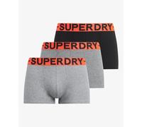 Superdry Boxers Trunk M3110450b – Lot de 3 Noir/Gris XL Homme