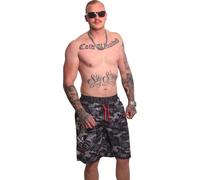 Caleçon Trouble Yakuza Herren, gris camouflage, S