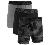 Under Armour Men's Performance Tech 6" 3 Pack Print/Solid Boxer Briefs