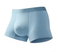 Caleçons boxeurs respirants sans couture pour homme avec pochette de couleur unie conçus pour un confort quotidien (XXXL D)