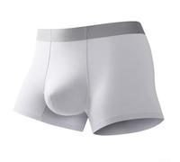 Caleçons boxeurs respirants sans couture pour homme avec pochette de couleur unie conçus pour un confort quotidien (taille XXL B)