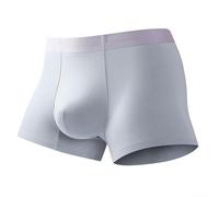 Caleçons boxeurs respirants sans couture pour homme avec pochette de couleur unie conçus pour un confort quotidien (taille XL A)