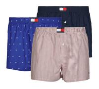 Caleçons hommes Tommy Hilfiger 3P WOVEN BOXER PRINT Multicolore EU M