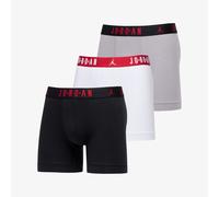 Nike Jordan Boxers FLIGHT Cotton Core – Pack de 3 gris chiné/rouge/noir/blanc Taille M