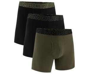 Caleçons Performance Cotton Boxerjock Black/Marine OD Green - 3 pairs Under Armour S