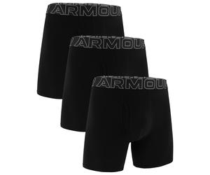 Caleçons Performance Cotton Boxerjock Black/Steel - 3 pairs Under Armour XL