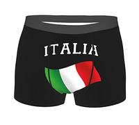 Caleçons pour Hommes Italie Drapeau Italien Boxers Homme Shorts Confortable Boxer Briefs Caleçons Hommes Respirant Shorts Caleçon Homme pour Hommess Valentin Garçon XXL