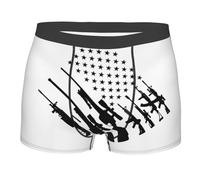 Caleçons pour Hommes Modèle Armes-Amérique Boxer Briefs Caleçons Hommes Confortable Shorts Caleçon Homme Durable Boxers Homme Shorts pour Cadeau Garçon Hommess XL