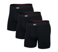 Caleçons pour hommes Saxx Vibe Xtra Boxer Brief Fly 3Pk Black XL