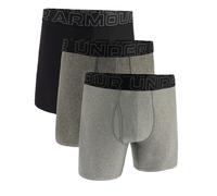 Caleçons Under Armour M Perf Tech 6in 3-Pack Grey XL