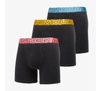 Caleçons Under Armour Performance Cotton Solid 6in 3-Pack Black L