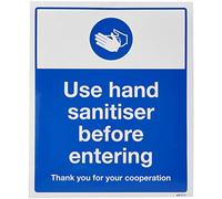 Caledonia Signs 28473H Utilisez un désinfectant pour les mains avant d'entrer