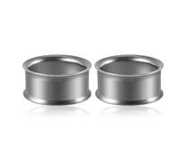 Calefee 10mm Piercing Tunnel, Plug Ecarteur Oreille Titane Double Flared Tunnel Piercing Oreille Tunnel Femme 2 Pièces