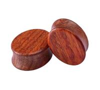 Calefee 12mm Ecarteur d Oreilles, Bois Plug Tunnel Écarteur Forme Ovale Piercing Tunnel Plug Femme 2 Pièces