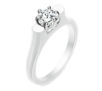 Calefee Bague en Ceramique Homme, Bague de Fiancaille Femme Bijoux Fantaisie Tiny Band Solitaire, Taille 60