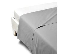 Caleffi 1003486 Drap de Dessus Percale Gris Lit Double 1003486