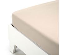 Caleffi 51359 Coton Maxi Inférieur Drap pour Carré et Demi Lit, Ivoire