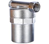 Caleffi 525130 Amortisseur de Coup de bélier, Anti-Choc pour lavabos et Machines à Laver, Calotte 3/8" F x 3/8" M, Chrome