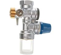 Caleffi 526152 Unité de Sécurité Chaudière et Batterie avec Vanne d'arrêt et Distributeur Réglable, 10 kW, 3/4"