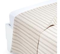 Caleffi 58679 Coton Riga Supérieur Drap pour lit Double, Naturel