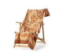 Caleffi Alviero Martini by Tapis de Plage Serviette en éponge de pur coton Art. Geo Classic - Chameau