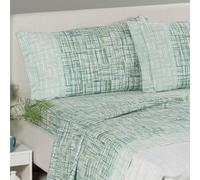 Caleffi Atlas Parure de lit double en flanelle 100 % coton